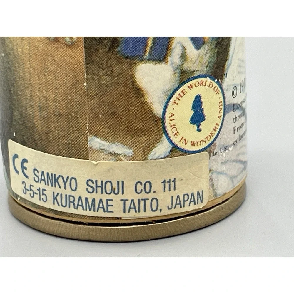 vintage Alice in Wonderland paper kaleidoscope small Macmillan Sankyo Japan mini